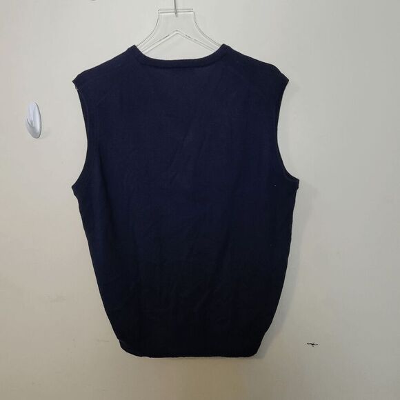 Peter Millar Mens Merino Wool Crown Vest Blue Size Large New Without Tags - Picture 2 of 4